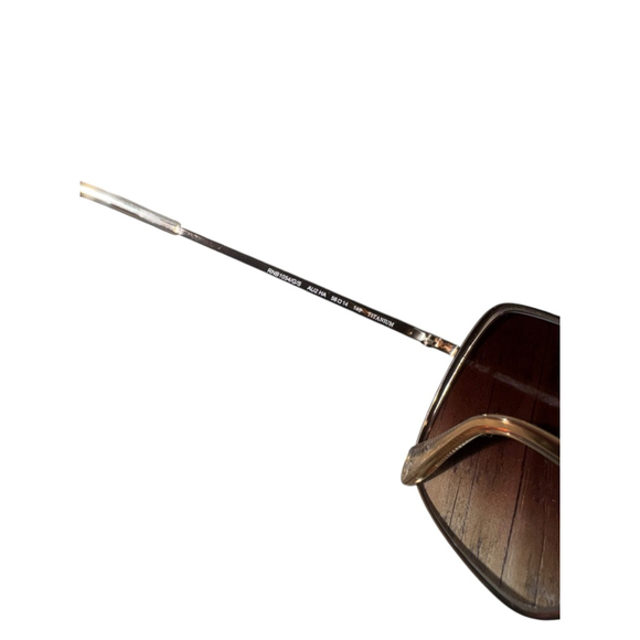 NWOT Rag & Bone WOMEN’S RNB1054/G/S Aviator Sunglasses Gold Brown Gradient - Picture 7 of 7